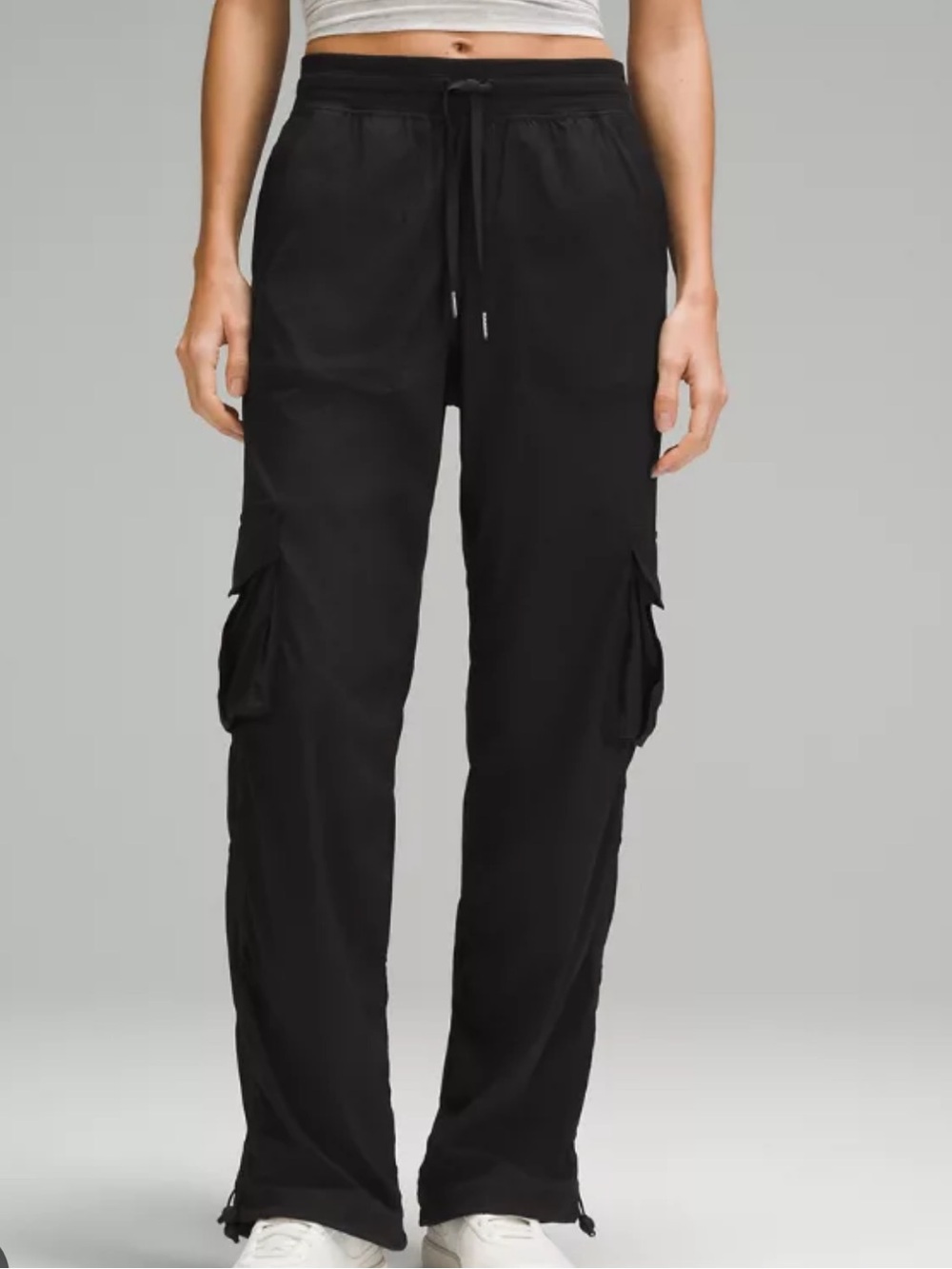 lululemon athletica women’s Dance Studio Relaxed-Fit Mid-Rise Cargo Pant - Black